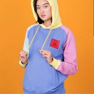 Teddy Fresh Color Block Hoodie Size Large